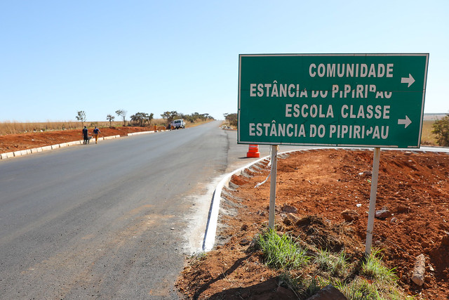 Via asfaltada garante segurança para alunos da zona rural de Planaltina