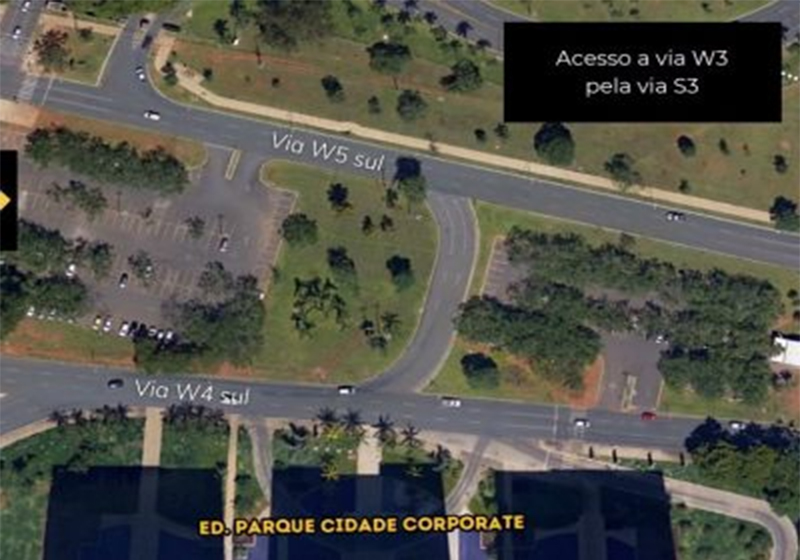 Trânsito na W3 Sul terá mudanças para continuidade das obras no pavimento